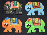 Elephant Wooden Magnet