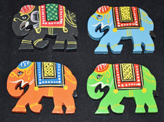Elephant Wooden Magnet