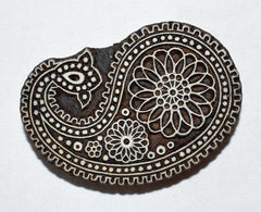 Indian Wooden Printing Block - Paisley