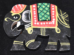 Elephant Wooden Magnet