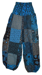 Patchwork Cotton Harem Trousers
