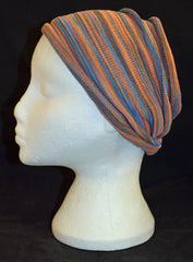 Long Double Striped Cotton Hair Band