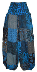 Patchwork Cotton Harem Trousers