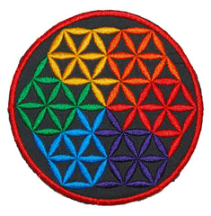 Rainbow Circle of Life Sew On Patch - 8cm