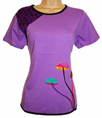 Mushroom Cotton T-Shirt Top