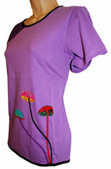 Mushroom Cotton T-Shirt Top