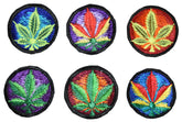 Hemp Leaf Sew On Patch - 6cm