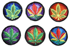 Hemp Leaf Sew On Patch - 6cm