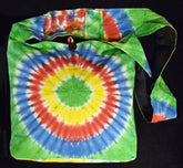 Tie Dye Cotton Monk Shoulder Bag