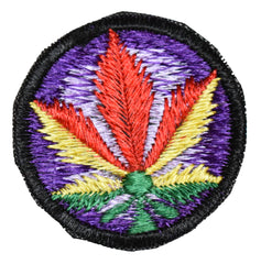 Hemp Leaf Sew On Patch - 6cm