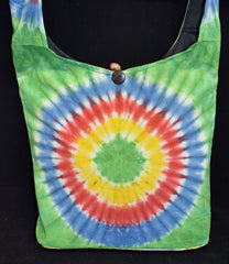 Tie Dye Cotton Monk Shoulder Bag