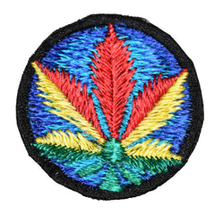 Hemp Leaf Sew On Patch - 6cm