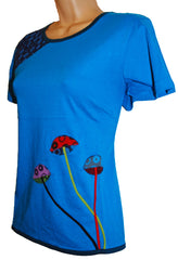 Mushroom Cotton T-Shirt Top