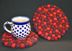 Large Christmas Felt Ball Mat 20cm