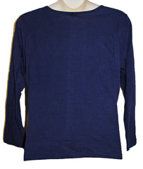 Plus Size Long Sleeve Patchwork Top