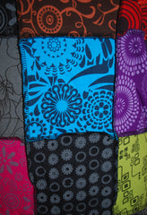 Plus Size Long Sleeve Patchwork Top