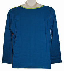 Plus Size Long Sleeve Patchwork Top