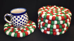 Large Christmas Felt Ball Mat 20cm