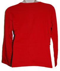 Plus Size Long Sleeve Patchwork Top