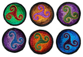 Celtic Spiral Sew On Patch - 6cm