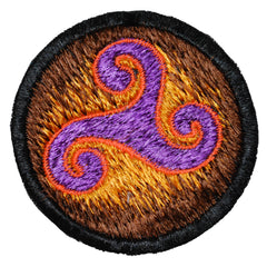Celtic Spiral Sew On Patch - 6cm