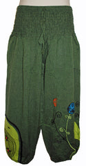 Hippy Flower Pattern Cotton "Hannah" Trousers