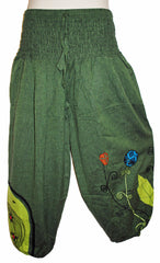 Hippy Flower Pattern Cotton "Hannah" Trousers