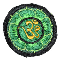 Lotus Flower Om Sew On Patch - 6cm