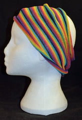 Long Double Striped Cotton Hair Band