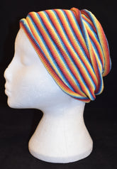 Long Double Striped Cotton Hair Band