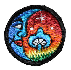 Mushroom Moon Sew On Patch - 6cm