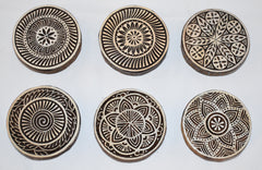 Indian Wood Printing Block - Circle