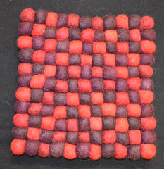 Large Square Felt Ball Mat 20cm