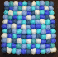 Large Square Felt Ball Mat 20cm