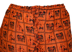 Elephant Print Cotton Trousers