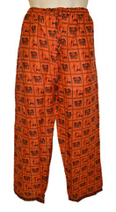 Elephant Print Cotton Trousers