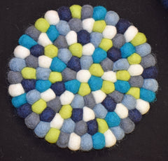 Large Green Felt Ball Mat 20cm