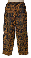 Summer Printed Cotton Om Trousers