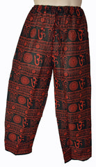Summer Printed Cotton Om Trousers