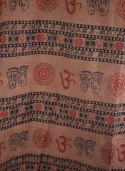 Om Print Summer Cotton Shirt