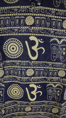 Om Print Summer Cotton Shirt