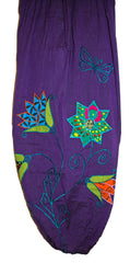 Hippy Butterfly & Flower Pattern Cotton Trousers