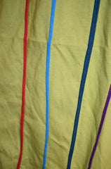 Striped Cotton Wide Leg Trousers