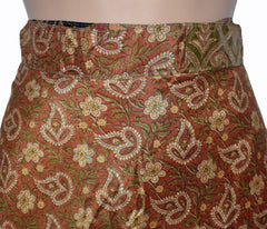 Sari Silk Wrap Skirt S 42"