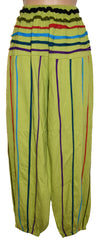 Striped Cotton Wide Leg Trousers