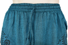 Om Print Cotton Harem Trousers