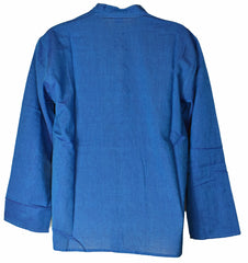 Plain Cotton Collarless Shirt