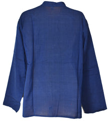 Plain Cotton Collarless Shirt