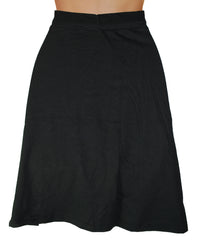 Patchwork Striped Cotton Skirt