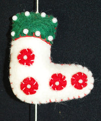 Fair Trade Felt Christmas Heart & Tree Hanging Dangley String